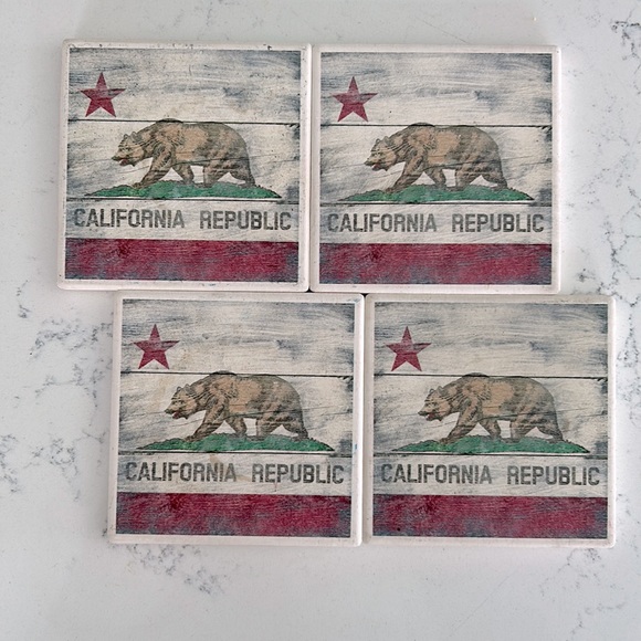 California Flag Drink Coasters - Picture 1 of 1